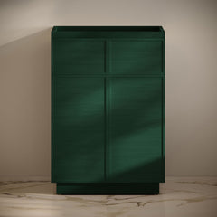 Bathroom Vanity Cabinet, St. Tropez, 24-Inch Freestanding in Green Oak