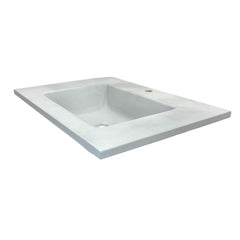 Bathroom Vanity Top, KonKrete, Single Sink, Concrete, 31 In, Gray