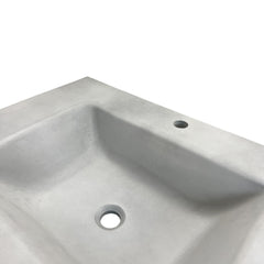 Bathroom Vanity Top, KonKrete, Single Sink, Concrete, 31 In, Gray