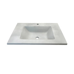 Bathroom Vanity Top, KonKrete, Single Sink, Concrete, 31 In, Gray