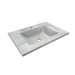 Bathroom Vanity Top, KonKrete, Single Sink, Concrete, 31 In, Gray