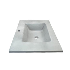 Bathroom Vanity Top, KonKrete, Single Sink, Concrete, 31 In, Gray