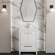 Bathroom Vanity, Virage, 24 in Freestanding with Sink Top in White