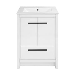 Bathroom Vanity, Virage, 24 in Freestanding with Sink Top in White