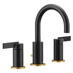Cia Two-Handle Widespread Bathroom Faucet Trim Kit, Valve Required in Matte Black | product photo