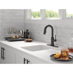 Trinsic Touch2O Bar / Prep Faucet with Touchless Technology in Matte Black | product photo