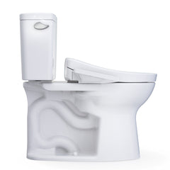 Drake® WASHLET®+ Two-Piece Elongated 1.6 GPF Universal Height TORNADO FLUSH® Toilet with S5 Bidet Seat, 10 Inch Rough-In, Cotton White | product photo