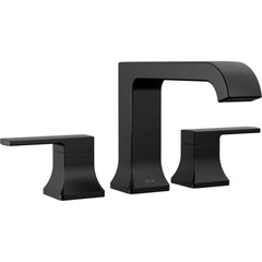 Velum Curved Roman Tub Faucet, Tub Filler Trim, Deck Mount Tub Faucet in Matte Black | product photo