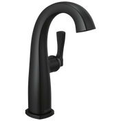 Single Handle Mid-Height Bathroom Faucet in Matte Black