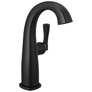 Single Handle Mid-Height Bathroom Faucet in Matte Black