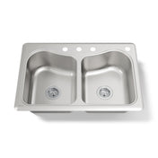 Staccato 33" L x 22" W Drop-In Kitchen Sink