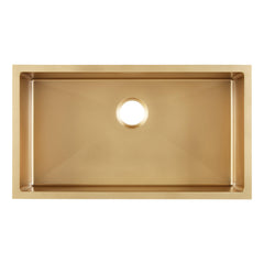Atlas 32" L Undermount Kitchen Sink in Matte Gold | product photo