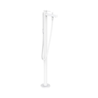 Finoris Freestanding Tub Filler Trim with 1.75 GPM Handshower in Matte White