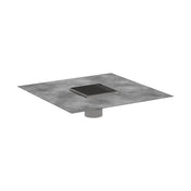 RainDrain 4"x 4" Tile-In Shower Drain in Brushed Stainless Steel