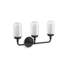 Kohler Artifacts 23 In. Three-Light Sconce in Matte Black | product photo