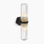 Occasion 2 - Light Armed Sconce in Gold/Matte Black