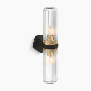 Occasion 2 - Light Armed Sconce in Gold/Matte Black