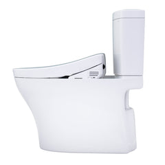 WASHLET®+ Aquia® IV Two-Piece Elongated Universal Height Dual Flush 1.28 and 0.9 GPF Toilet and WASHLET S5 Bidet Seat, Cotton White - MW4463446CEMFGN#01 | product photo