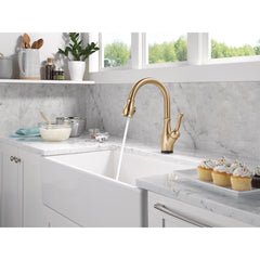 Leland Touch2O Kitchen Faucet with Touchless Technology in Gold | product photo