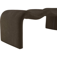 Bedroom Bench, 56.5 in Wide, Brown Chenille