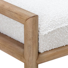 Bedroom Bench, 60 in, Upholstered Polyester with Solid Wood Legs