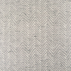 Bedroom Bench, Seats Two, Herringbone Fabric, Antique Nickel Frame
