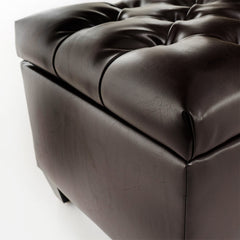Bedroom Bench with Flip-Top Storage and Tufted Upholstery