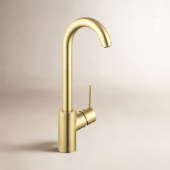 Talis S Single Handle Kitchen Faucet in Brushed Gold Optic | product photo