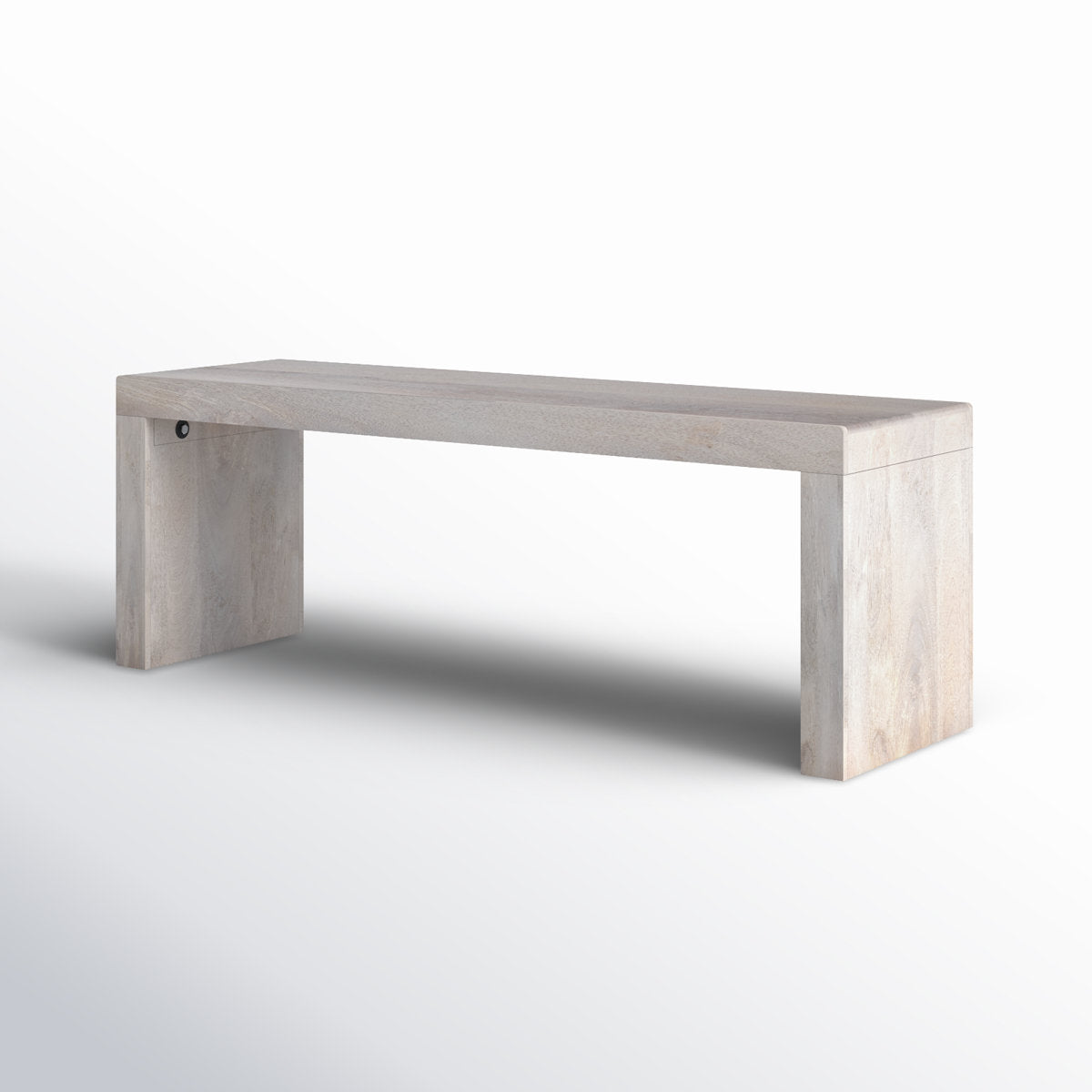 Bench in Solid Mango Wood, 51 Inch Wide, Natural