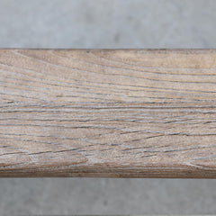 Bench, Seats 4, Brown Wood with Nailhead Trim