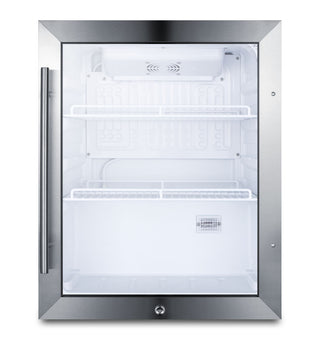 Beverage Center, Freestanding, 72 Cans, 2.1 Cu. Ft., Stainless Steel