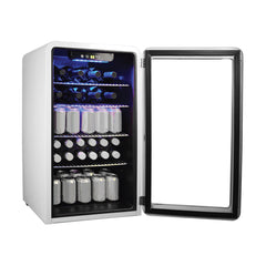 Beverage Cooler, 3.4 Cu. Ft., 20 Can, Glass Door, Compressor