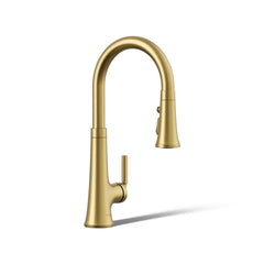 Tone Single Handle Pull Down Kitchen Sink Faucet with Three-Function Pull Down Sprayer | product photo