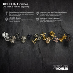 Kohler Purist 14 In. Pivot Shower Door Handle in Brushed Brass | product photo