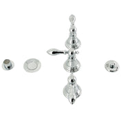 Bidet Faucet, American Classic, Three-Handle Vertical Spray in Polished Chrome