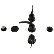 Bidet Faucet, Centurion, Three-Handle Deck Mount in Matte Black