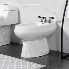 Bidet Faucet, Duchess, Three-Handle Vertical Spray in Polished Chrome