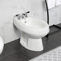 Bidet Faucet, Duchess, Three-Handle Vertical Spray in Polished Chrome