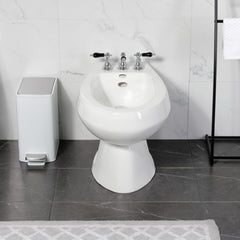 Bidet Faucet, Duchess, Three-Handle Vertical Spray in Polished Chrome
