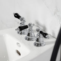 Bidet Faucet, Duchess, Three-Handle Vertical Spray in Polished Chrome