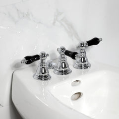 Bidet Faucet, Duchess, Three-Handle Vertical Spray in Polished Chrome