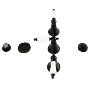 Bidet Faucet, Heirloom, Three-Handle Vertical Spray in Matte Black