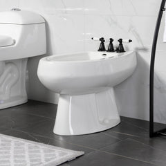 Bidet Faucet, Heirloom, Three-Handle Vertical Spray in Matte Black