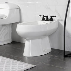 Bidet Faucet, Heirloom, Three-Handle Vertical Spray in Matte Black