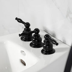 Bidet Faucet, Heirloom, Three-Handle Vertical Spray in Matte Black