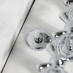 Bidet Faucet, Heirloom, Three-Handle Vertical Spray in Polished Chrome