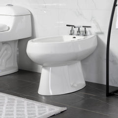 Bidet Faucet, Manhattan, Three-Handle Vertical Spray in Polished Chrome