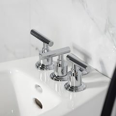 Bidet Faucet, Manhattan, Three-Handle Vertical Spray in Polished Chrome