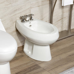 Bidet Faucet, Metropolitan, Three-Handle Vertical Spray in Brushed Nickel