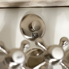 Bidet Faucet, Metropolitan, Three-Handle Vertical Spray in Brushed Nickel